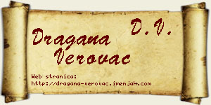 Dragana Verovac vizit kartica